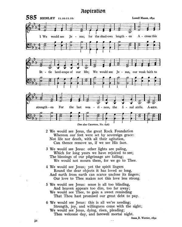 The Hymnal : published in 1895 and revised in 1911 by authority of the General Assembly of the Presbyterian Church in the United States of America : with the supplement of 1917 page 768