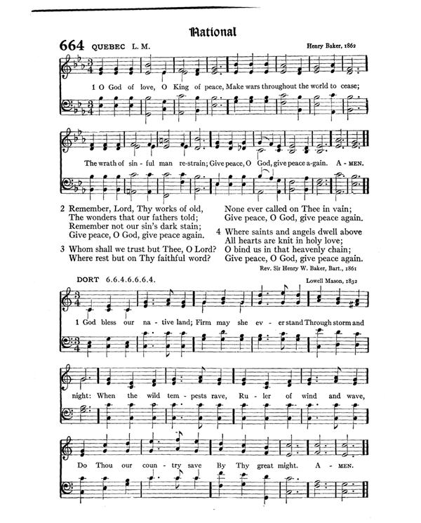 The Hymnal : published in 1895 and revised in 1911 by authority of the General Assembly of the Presbyterian Church in the United States of America : with the supplement of 1917 page 872