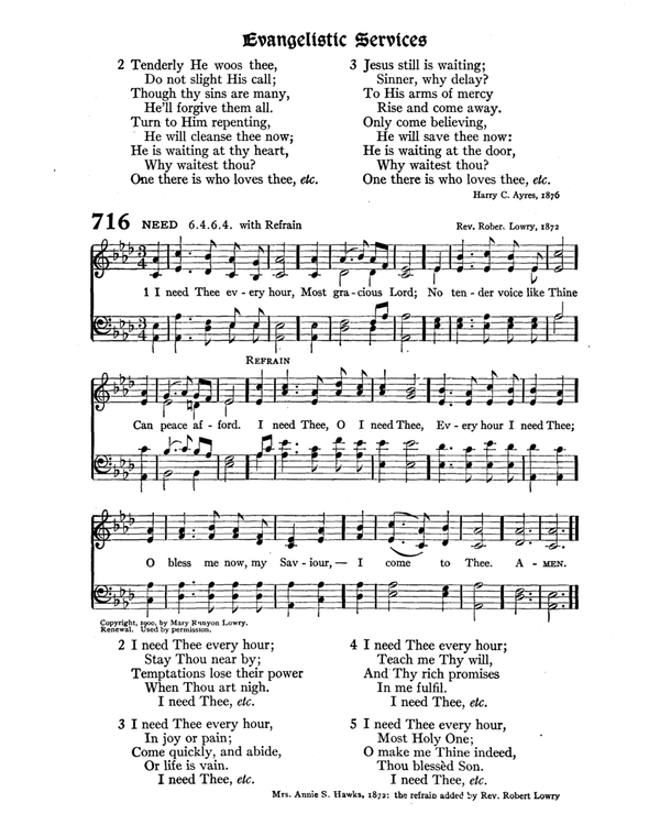 The Hymnal : published in 1895 and revised in 1911 by authority of the General Assembly of the Presbyterian Church in the United States of America : with the supplement of 1917 page 936