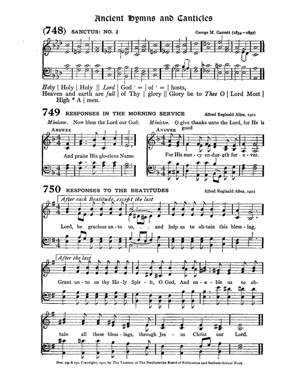 The Hymnal : published in 1895 and revised in 1911 by authority of the General Assembly of the Presbyterian Church in the United States of America : with the supplement of 1917 page 996