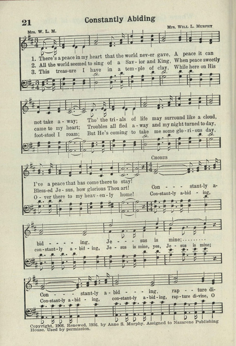 Tabernacle Hymns: Number Five page 20