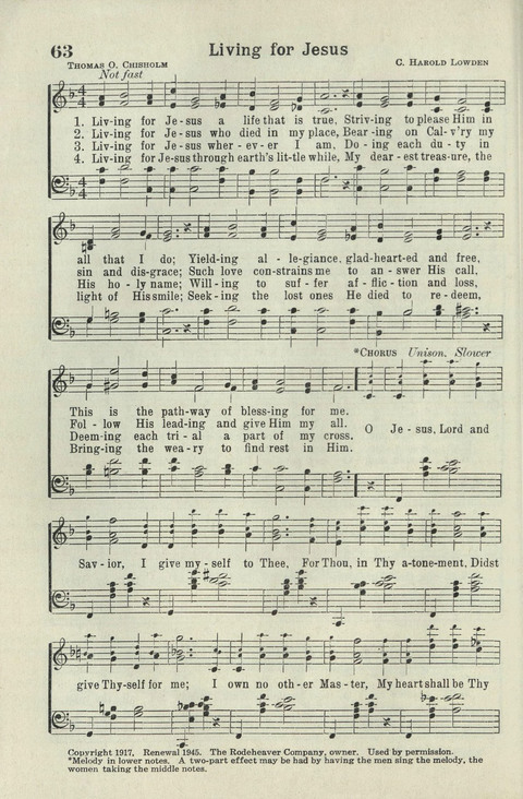 Tabernacle Hymns: Number Five page 60