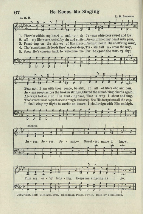 Tabernacle Hymns: Number Five page 64