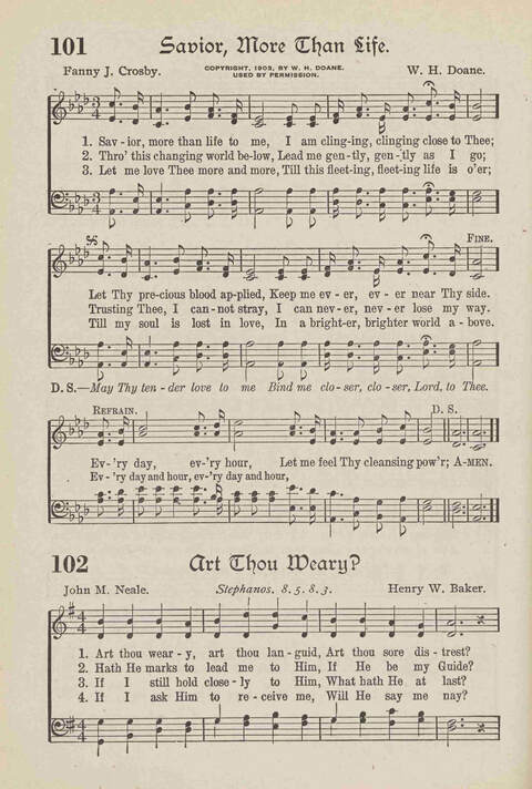 The Temple Hymnal: old standard hymns and popular gospel songs for use in all departments of church, Sunday school and young people