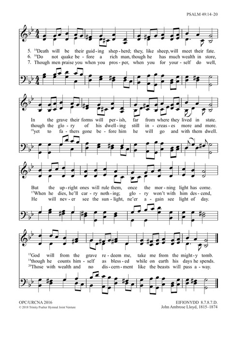 Trinity Psalter Hymnal page 127