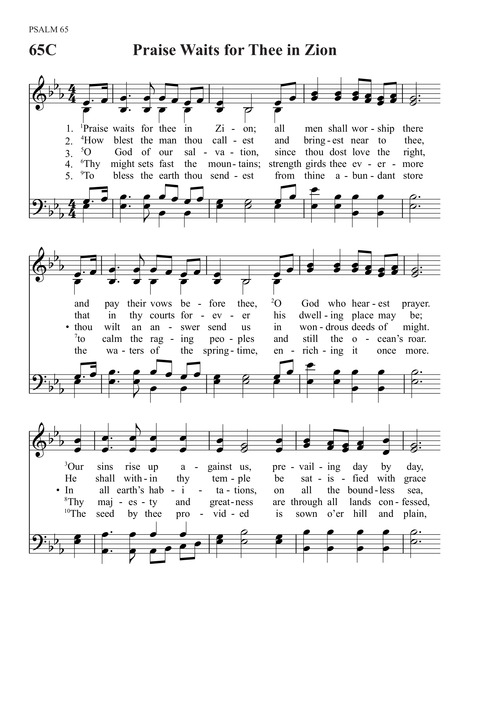 Trinity Psalter Hymnal page 158