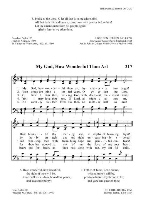 My God How Wonderful Thou Art Hymnary Org