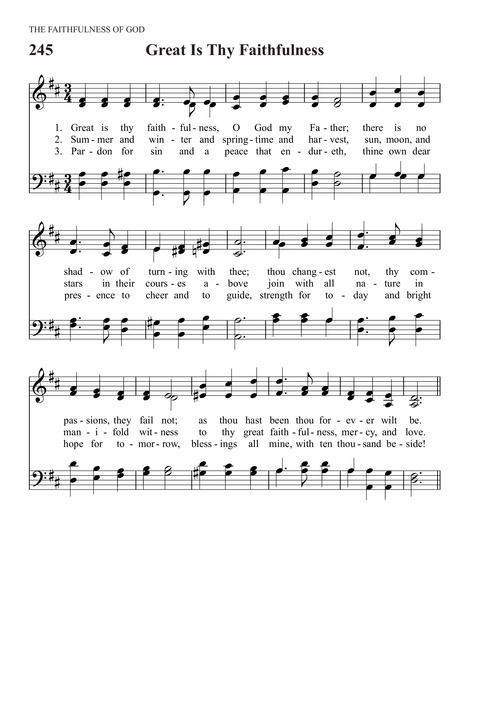 great is thy faithfulness sheet music