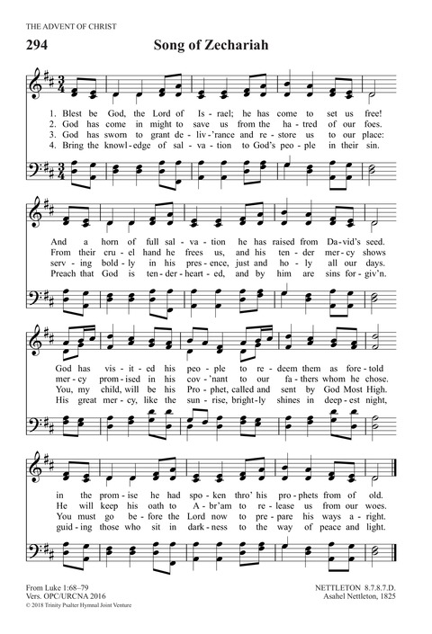 Trinity Psalter Hymnal page 550