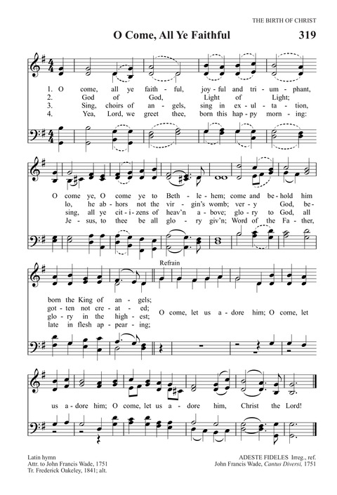 O Come, All Ye Faithful | Hymnary.org