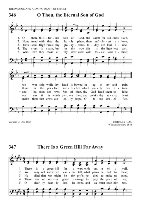 There Is A Green Hill Far Away Hymnary Org