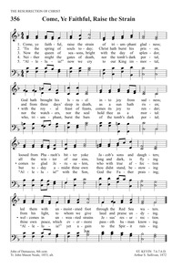 Come, Ye Faithful, Raise the Strain | Hymnary.org