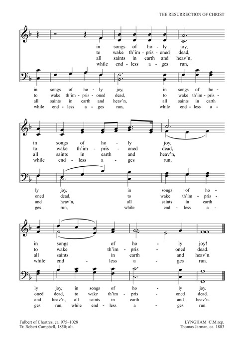 Trinity Psalter Hymnal 358. Sing, choirs of new Jerusalem