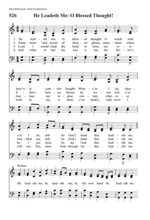 he leadeth me hymn mp3