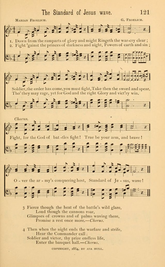Temperance Rallying Songs: consisting of a large variety of solos, quartettes, and choruses, suited to every phase of the great temperance reformation page 121