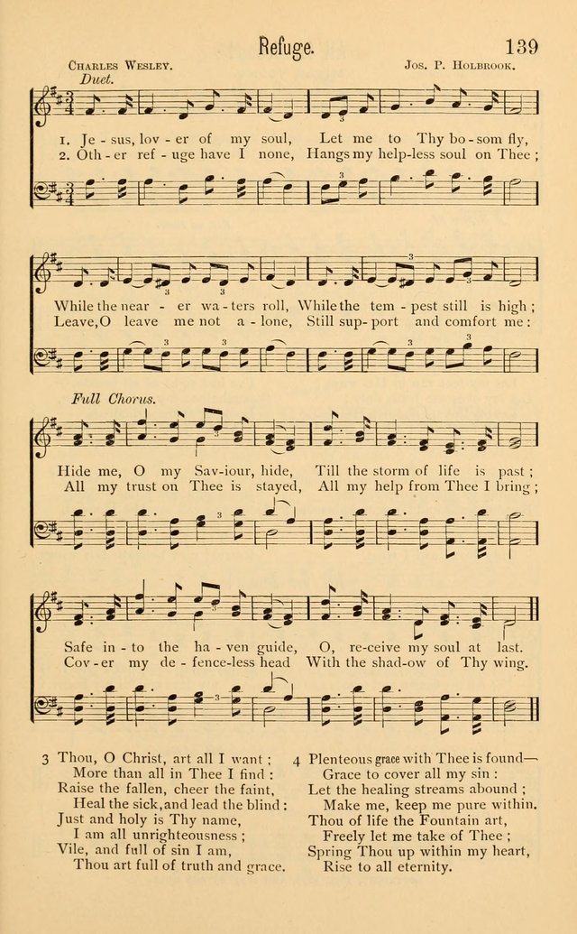 Temperance Rallying Songs: consisting of a large variety of solos, quartettes, and choruses, suited to every phase of the great temperance reformation page 139
