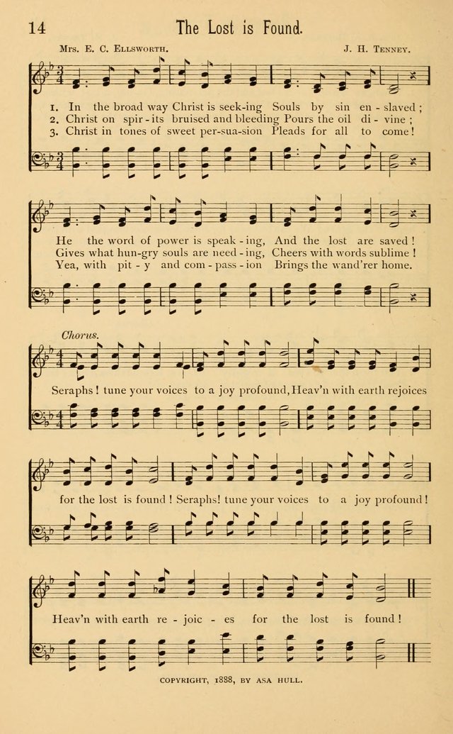 Temperance Rallying Songs: consisting of a large variety of solos, quartettes, and choruses, suited to every phase of the great temperance reformation page 14