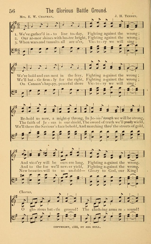 Temperance Rallying Songs: consisting of a large variety of solos, quartettes, and choruses, suited to every phase of the great temperance reformation page 56