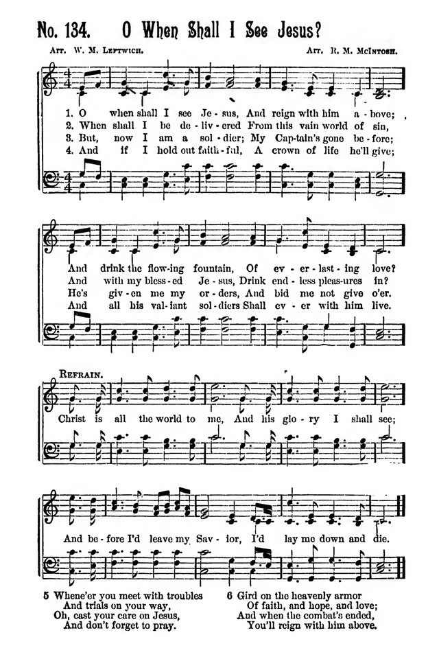 Triumphant Songs No.1 134. O when shall I see Jesus | Hymnary.org