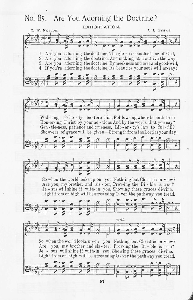Truth in Song: for General Gospel Work page 85