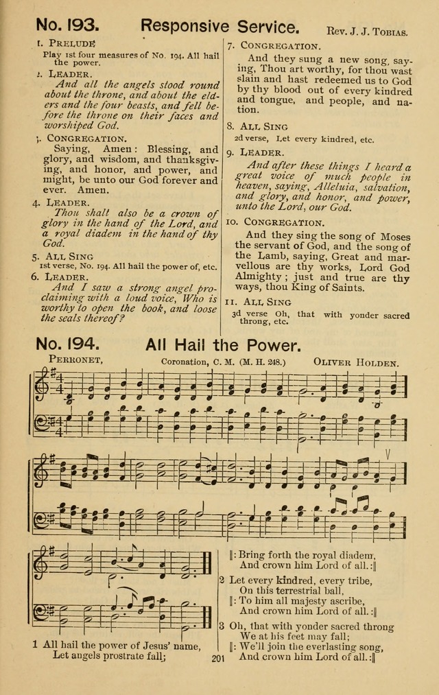 Triumphant Songs No.3 page 201