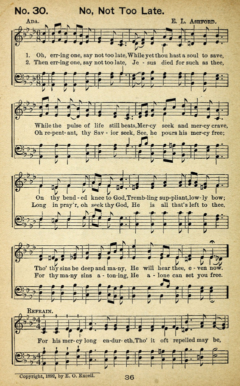 Triumphant Songs Nos. 3 and 4 Combined page 36