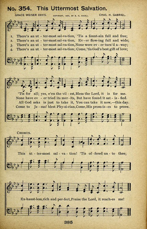 Triumphant Songs Nos. 3 and 4 Combined page 385