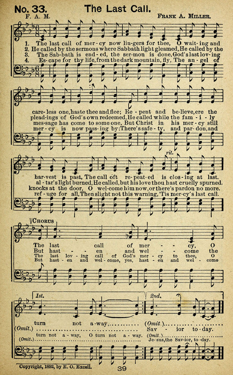 Triumphant Songs Nos. 3 and 4 Combined page 39