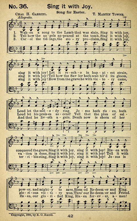 Triumphant Songs Nos. 3 and 4 Combined page 42