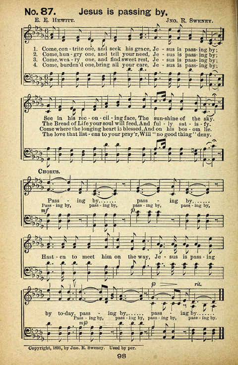 Triumphant Songs Nos. 3 and 4 Combined page 98