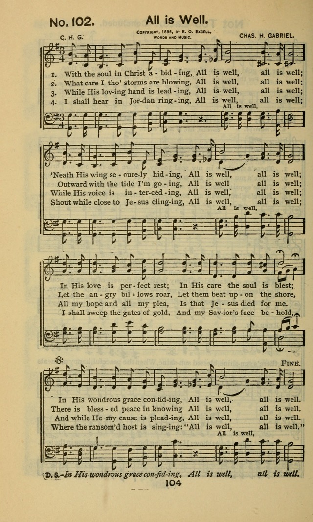 Triumphant Songs No.5 page 104
