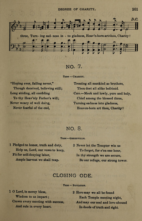 Temperance Song Herald: a collection of songs, choruses, hymns, and other pieces for the use of temperance meetings, lodges, and the home circle page 101