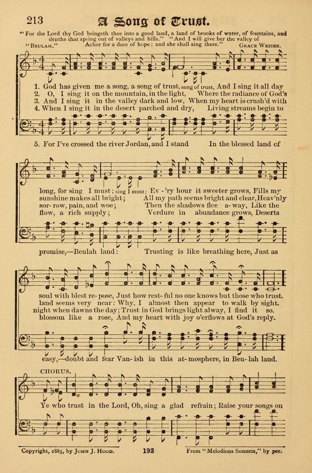 Temple Trio: comprising "On Joyful Wing", "Melodious Sonnets" and "Precious Hymns" page 194