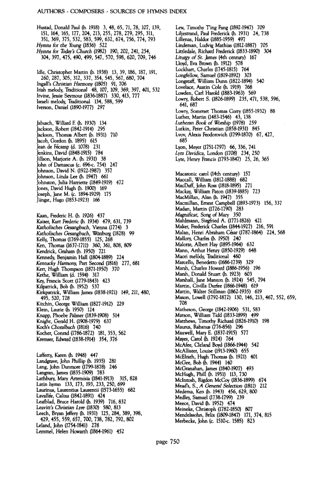 The Worshiping Church page 750