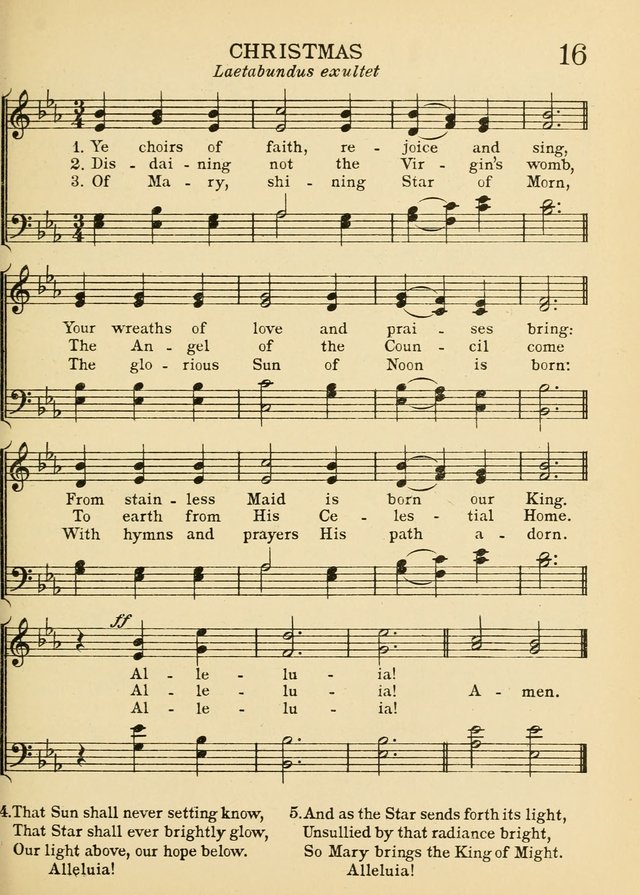 A Treasury of Catholic Song: comprising some two hundred hymns from Catholic soruces old and new page 17