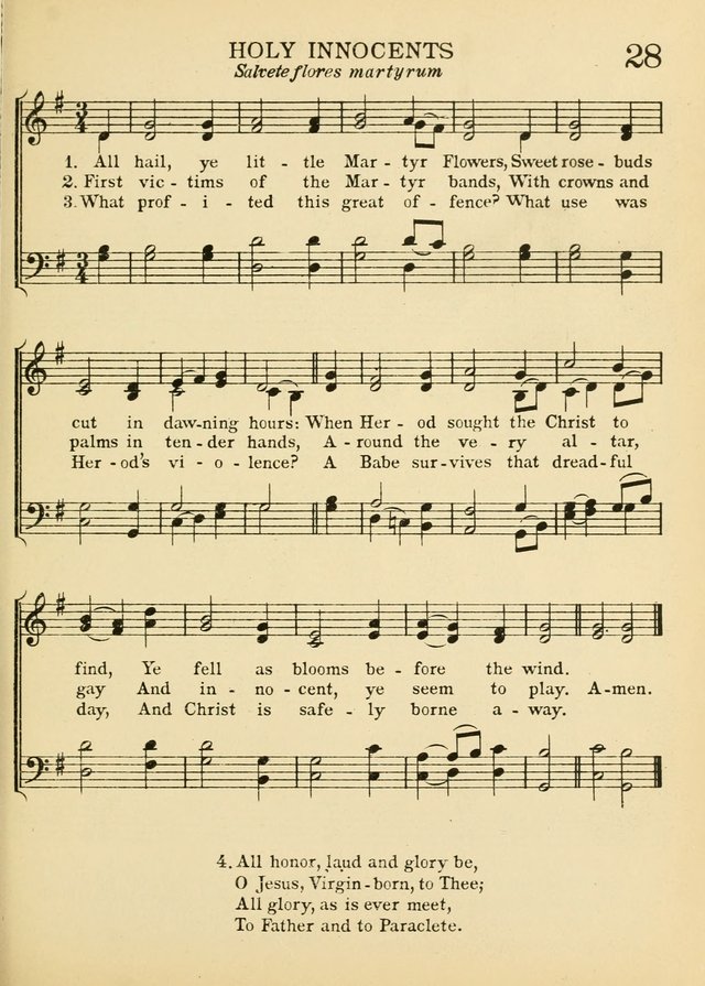 A Treasury of Catholic Song: comprising some two hundred hymns from Catholic soruces old and new page 33