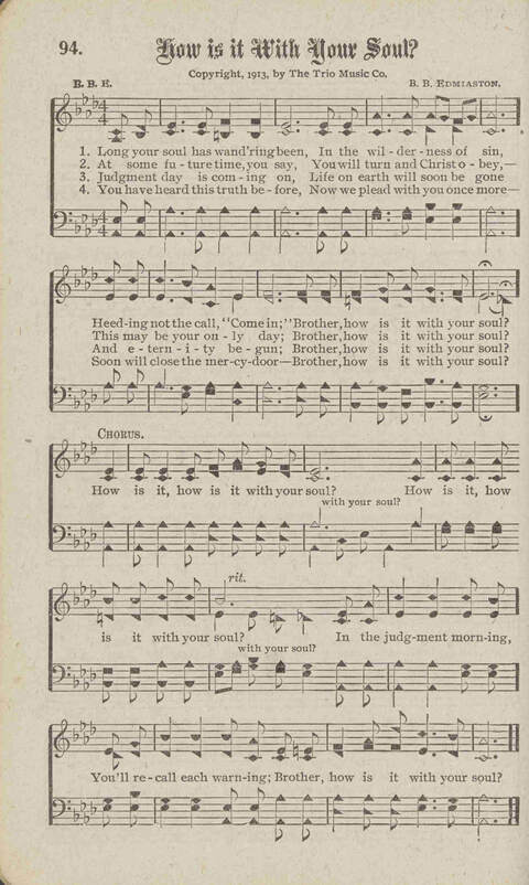 Tidings of Glory: a book of gospel songs for Christian work and worship page 101