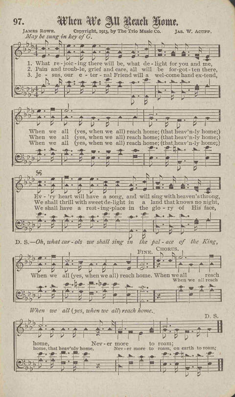 Tidings of Glory: a book of gospel songs for Christian work and worship page 104