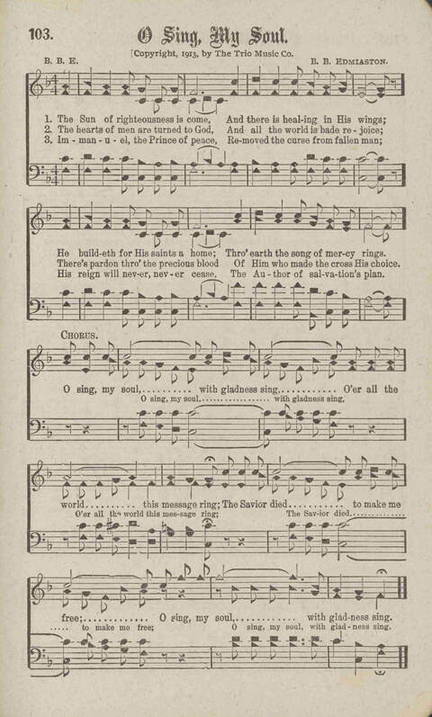 Tidings of Glory: a book of gospel songs for Christian work and worship page 110