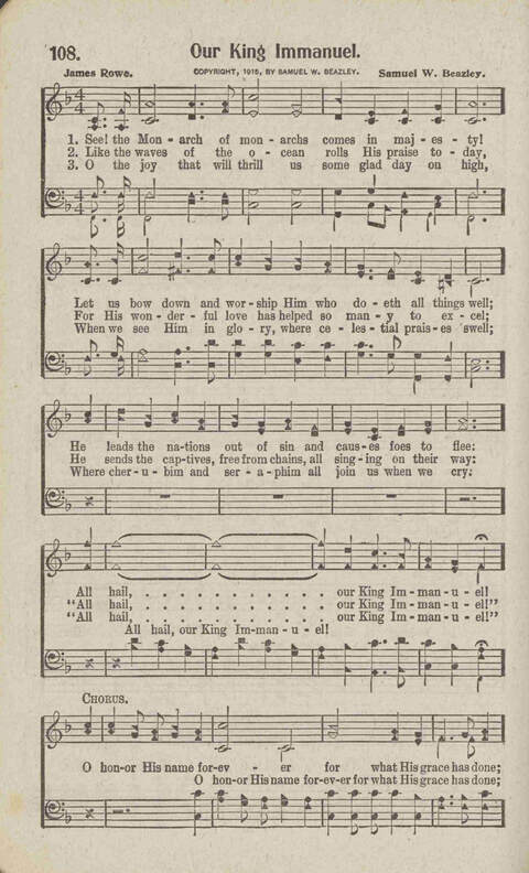 Tidings of Glory: a book of gospel songs for Christian work and worship page 115