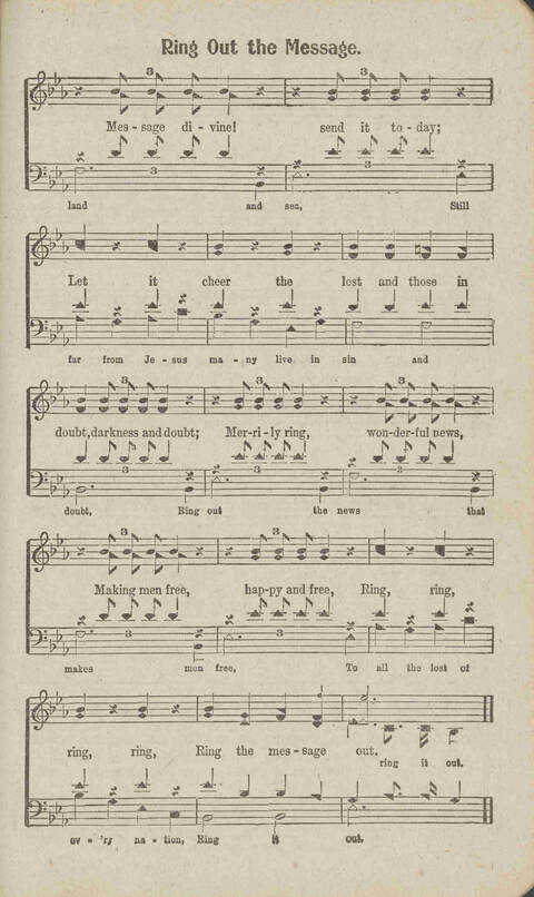 Tidings of Glory: a book of gospel songs for Christian work and worship page 142