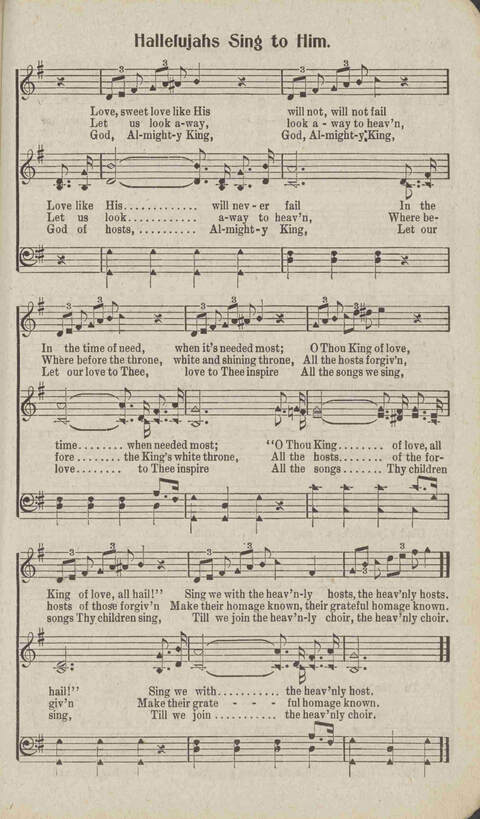 Tidings of Glory: a book of gospel songs for Christian work and worship page 210