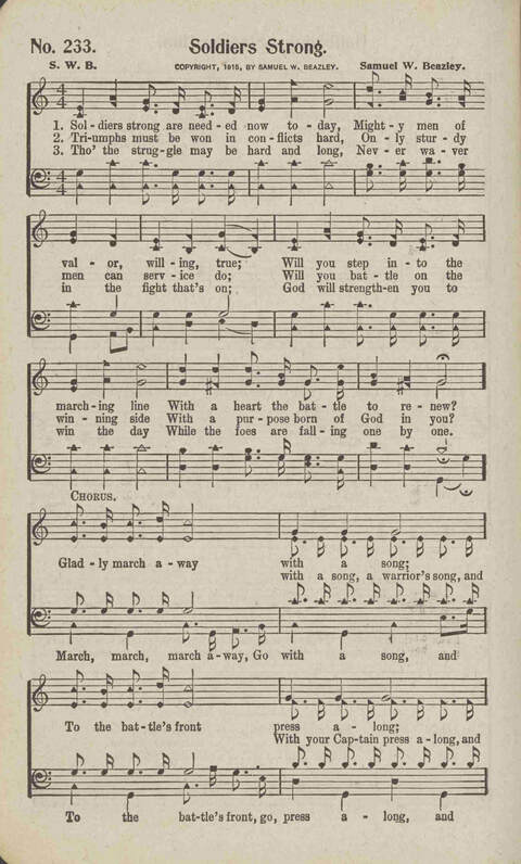 Tidings of Glory: a book of gospel songs for Christian work and worship page 211