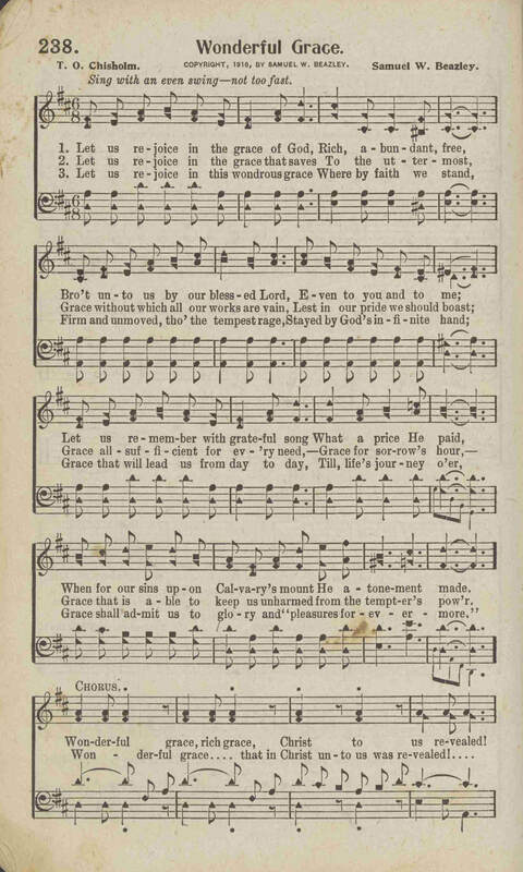 Tidings of Glory: a book of gospel songs for Christian work and worship page 219