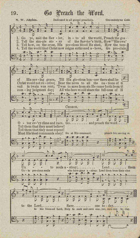 Tidings of Glory: a book of gospel songs for Christian work and worship page 24