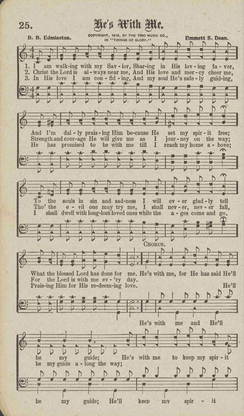 Tidings of Glory: a book of gospel songs for Christian work and worship page 31