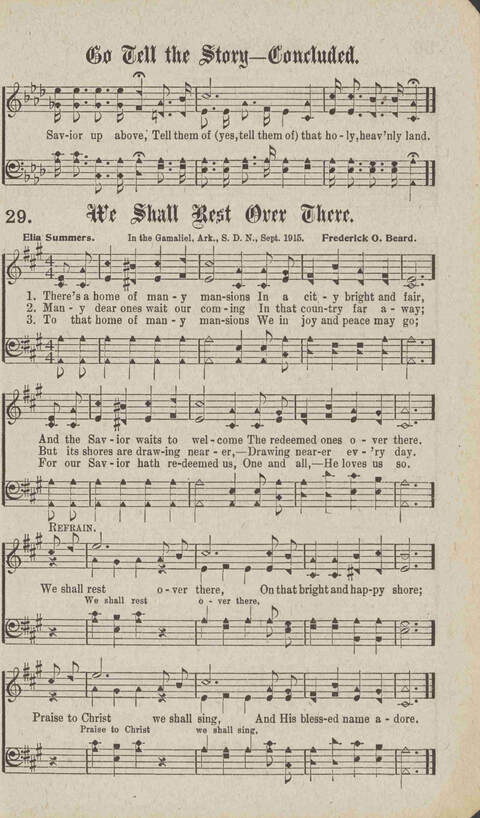 Tidings of Glory: a book of gospel songs for Christian work and worship page 36