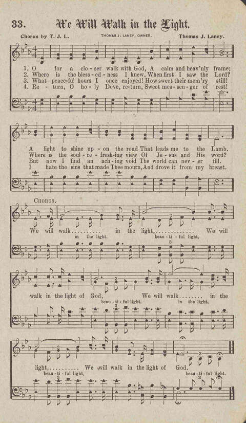 Tidings of Glory: a book of gospel songs for Christian work and worship page 40