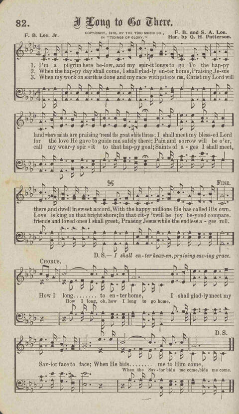 Tidings of Glory: a book of gospel songs for Christian work and worship page 89