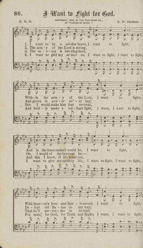 Tidings of Glory: a book of gospel songs for Christian work and worship page 93